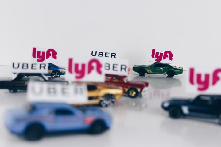 uber and lyft cars